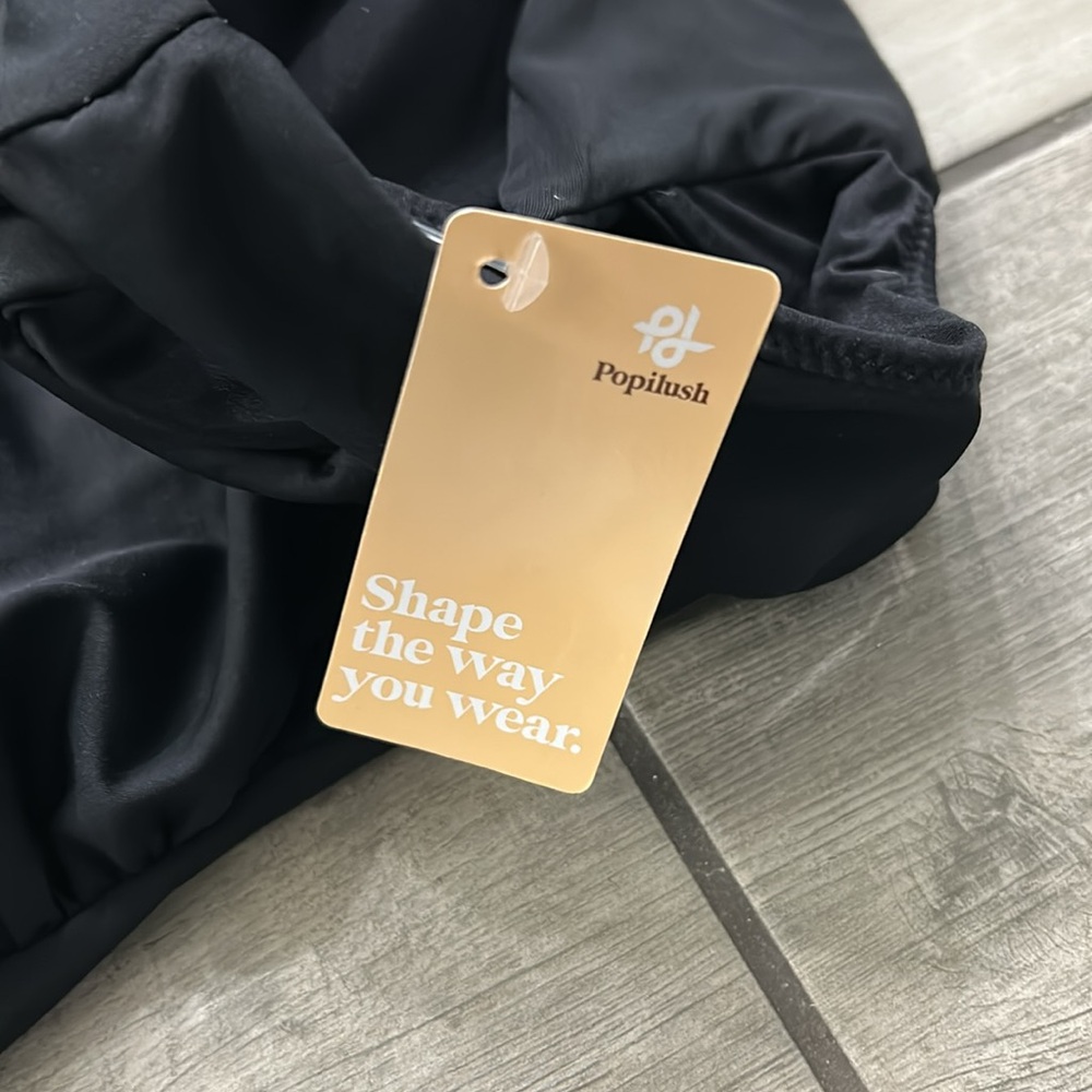 Popilush Shapewear Off-the-Shoulder Side Slit Slimming Maxi Dress - Picture 10 of 10